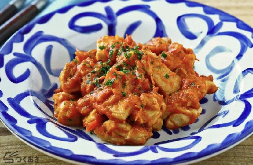 スパイシーガーリックトマトチキン
