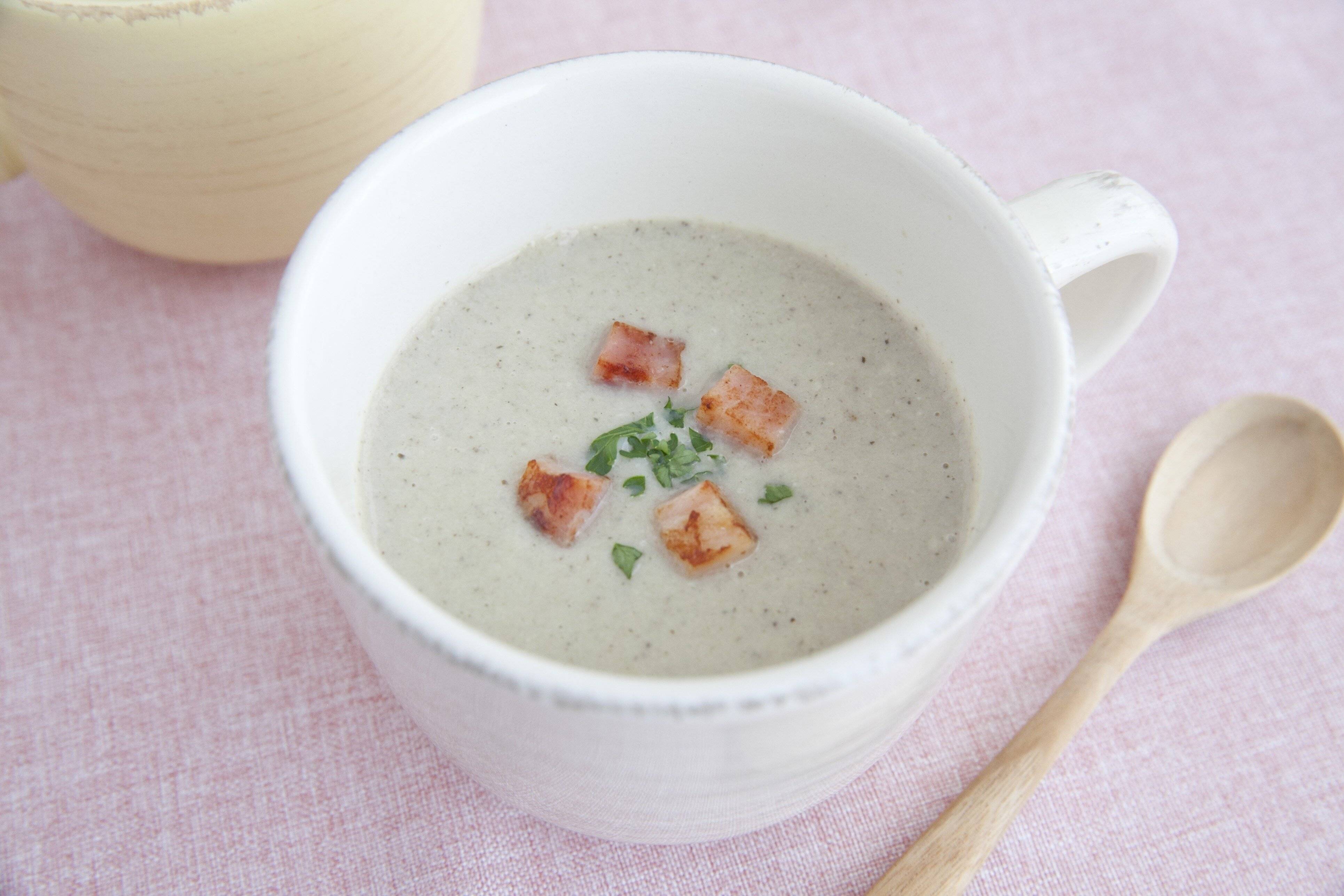 コンソメ入りたっぷりきのこのポタージュ