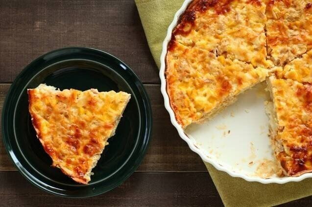 コンソメ入りツナとコーンのキッシュ