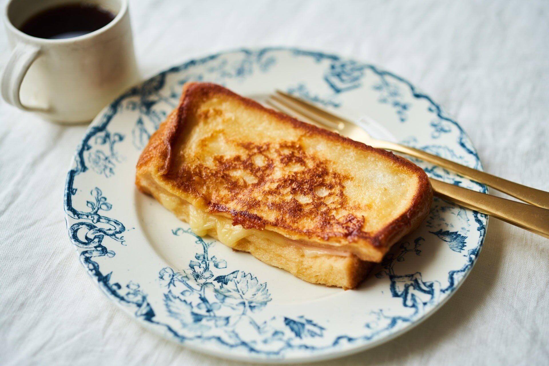 食パンを使った甘酒クロックムッシュ