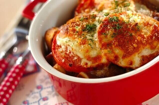 食パンを使ったカレーパングラタン