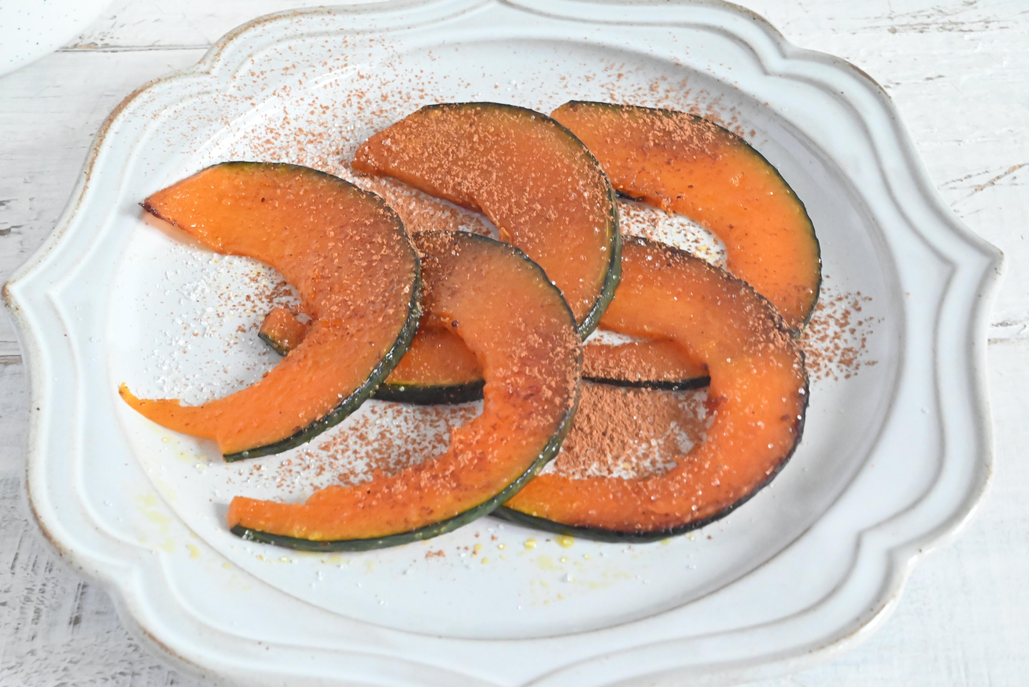 かぼちゃのシナモンパウダーがけ