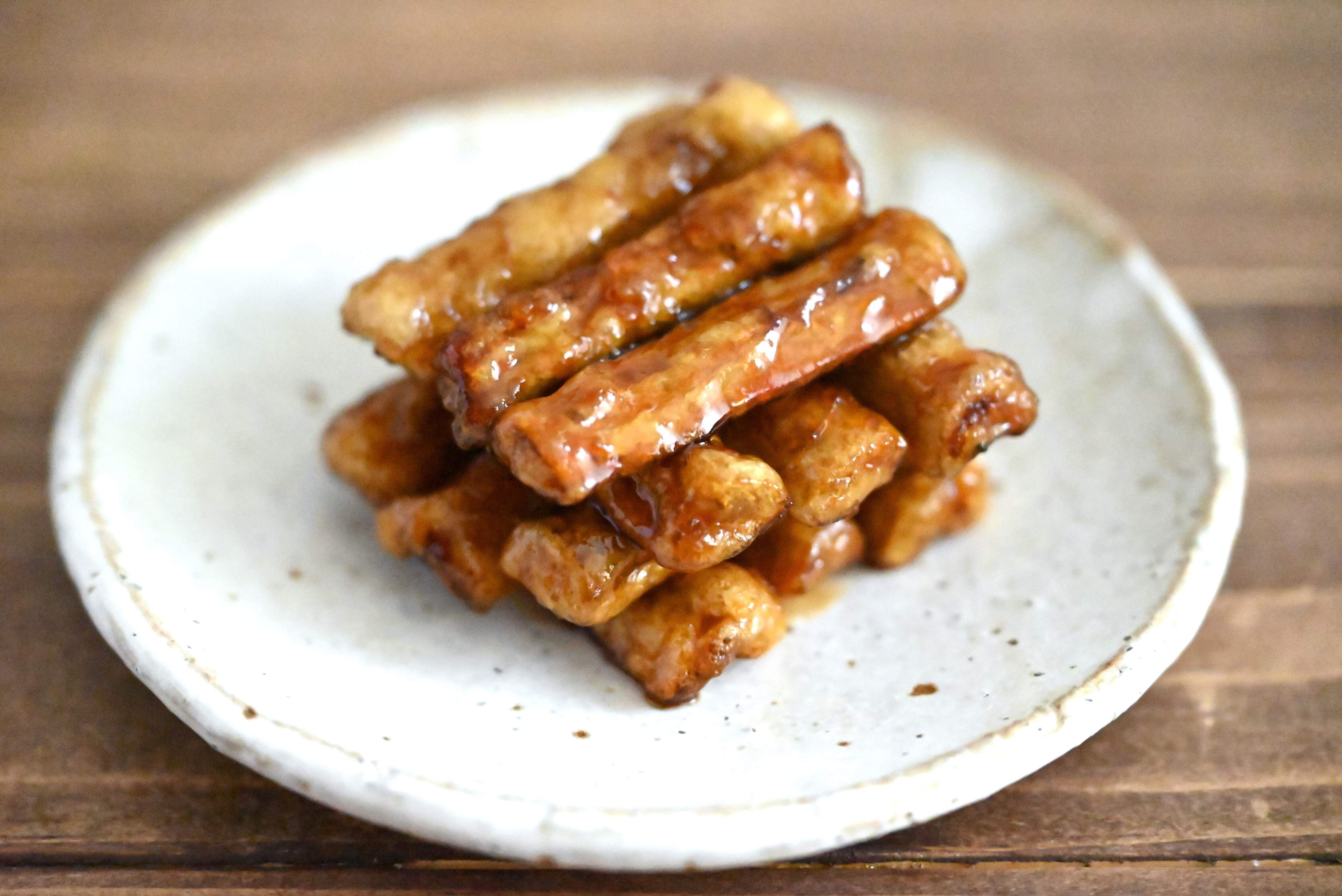 揚げごぼうの甘辛炒め