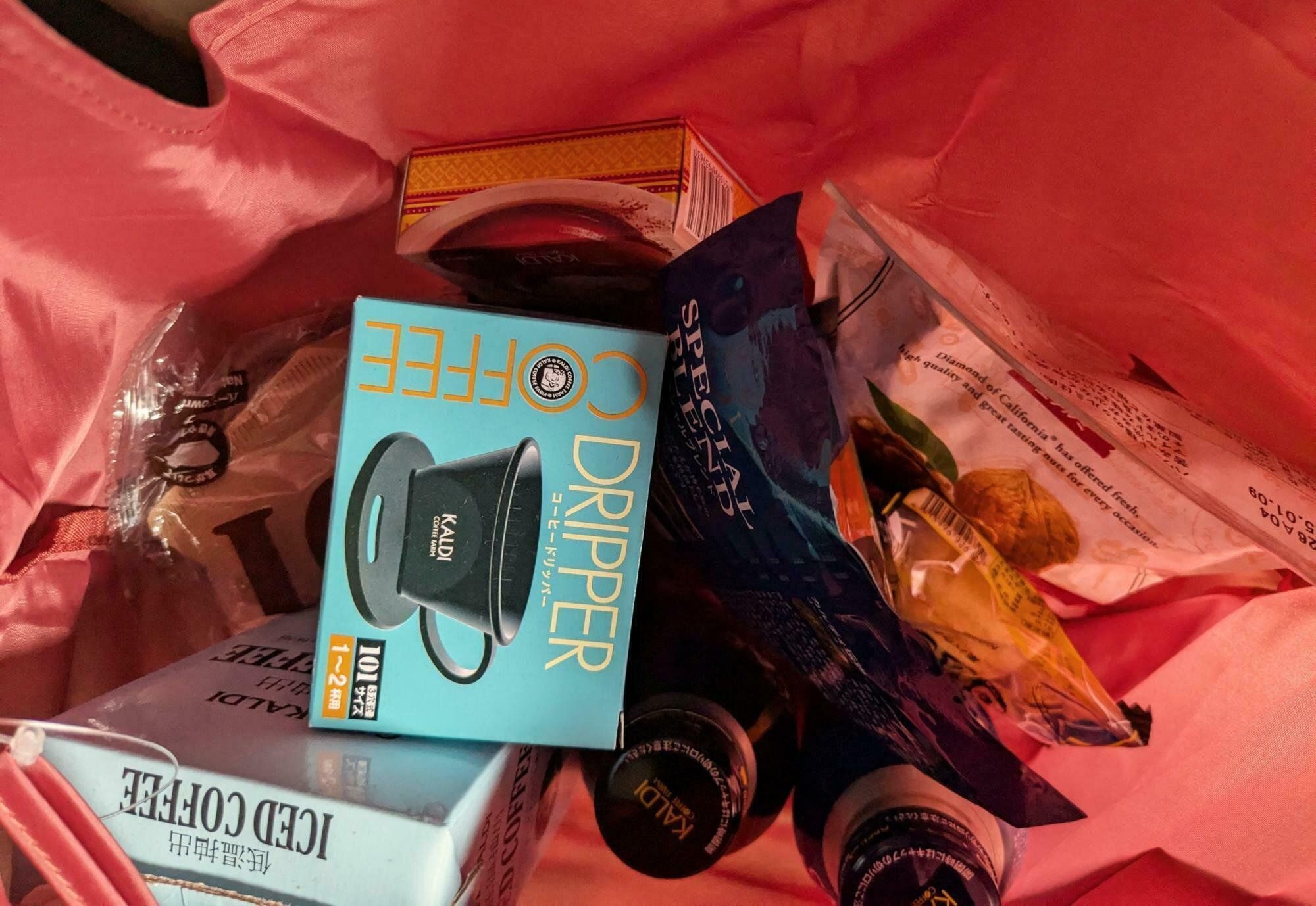 カルディオリジナル「エコバッグ オールドローズ」