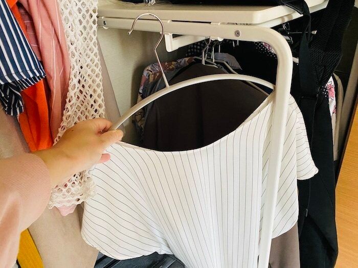 クローゼットの中の不用品を処分