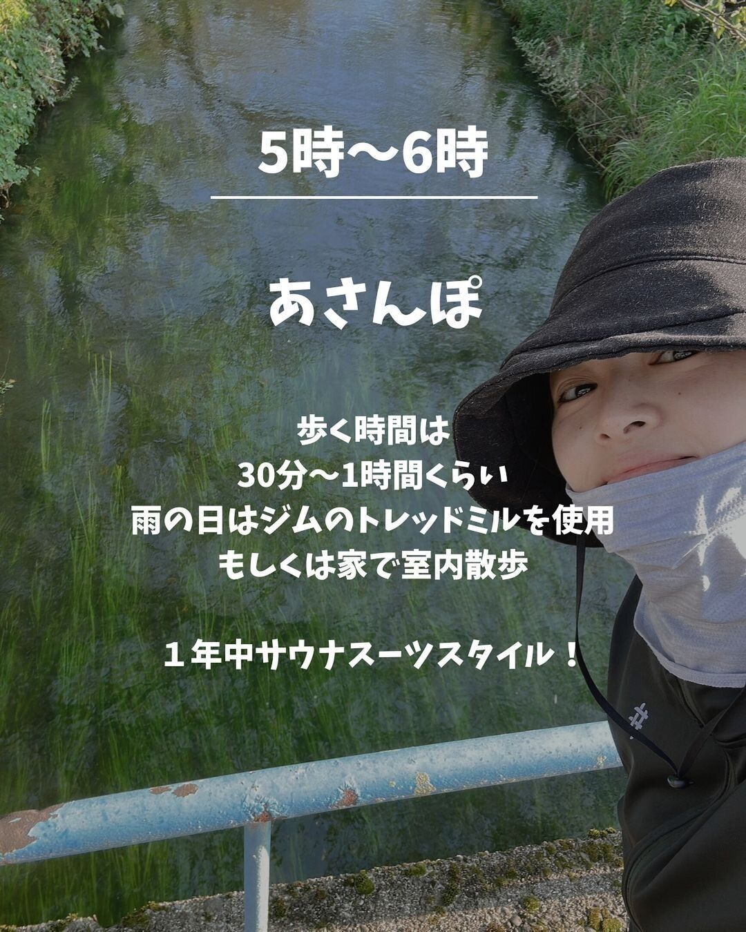 朝の散歩が日課に