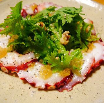 タコのちゃちゃっと玉ネギドレッシングサラダ