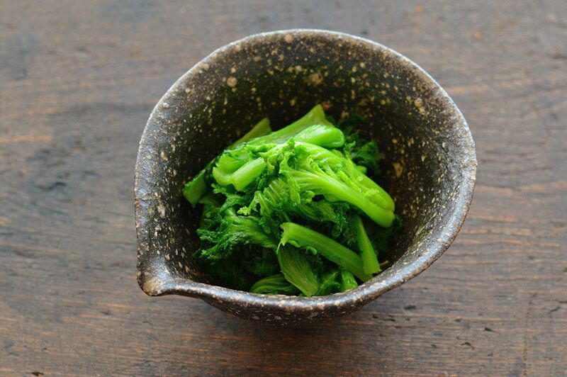 わさび菜のおひたし