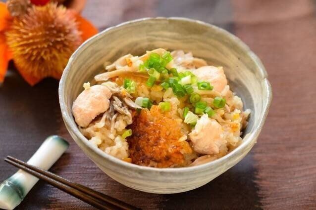 したらき入り ササミとマイタケの腸活炊き込みご飯