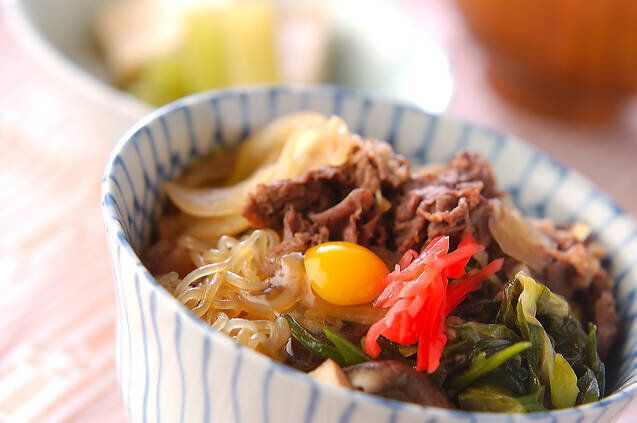 すき焼き風牛丼