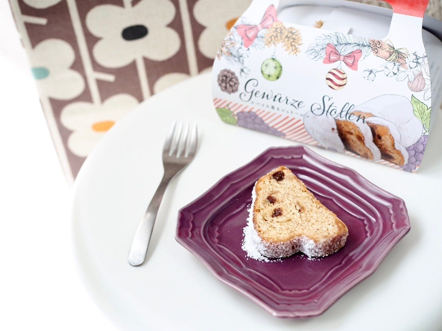 シャトレーゼ「Xmasスパイス香るシュトーレン」断面写真