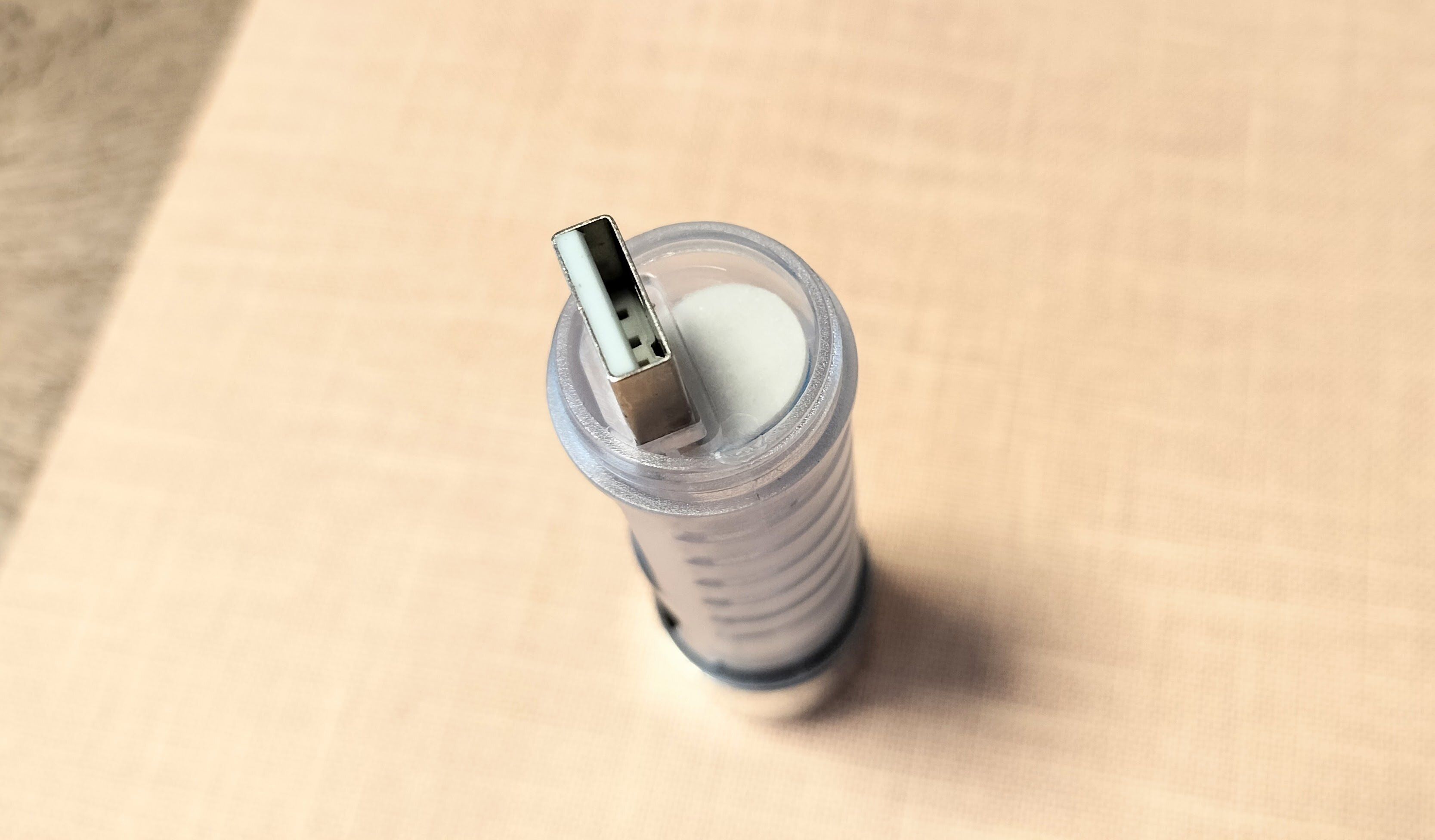 USB充電ができる