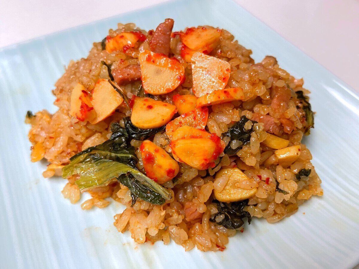 にんにくキムチ炒飯