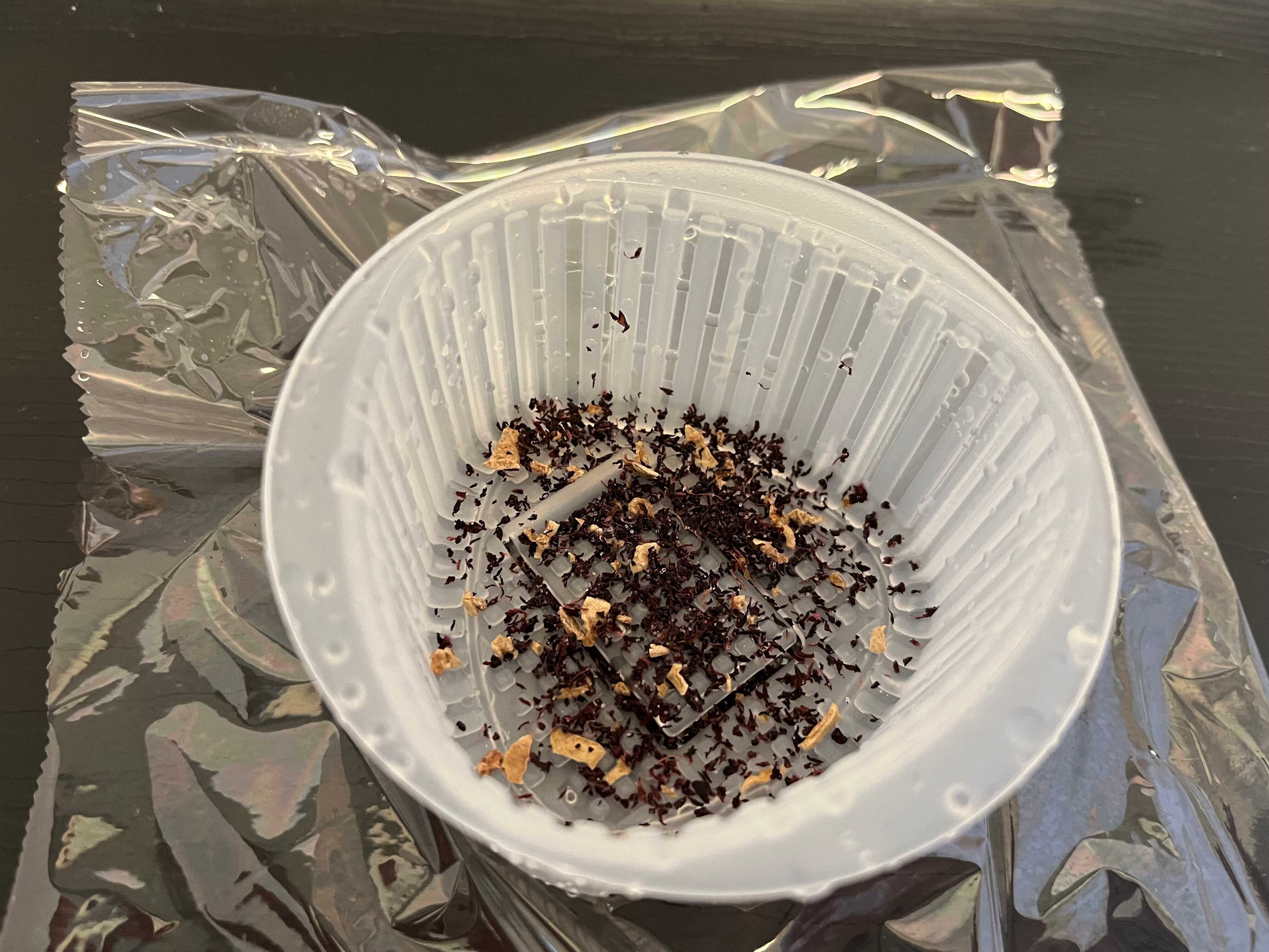 ふりかけを入れたところ