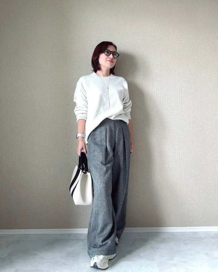 スフレヤーンクルーネックセーター 洗濯