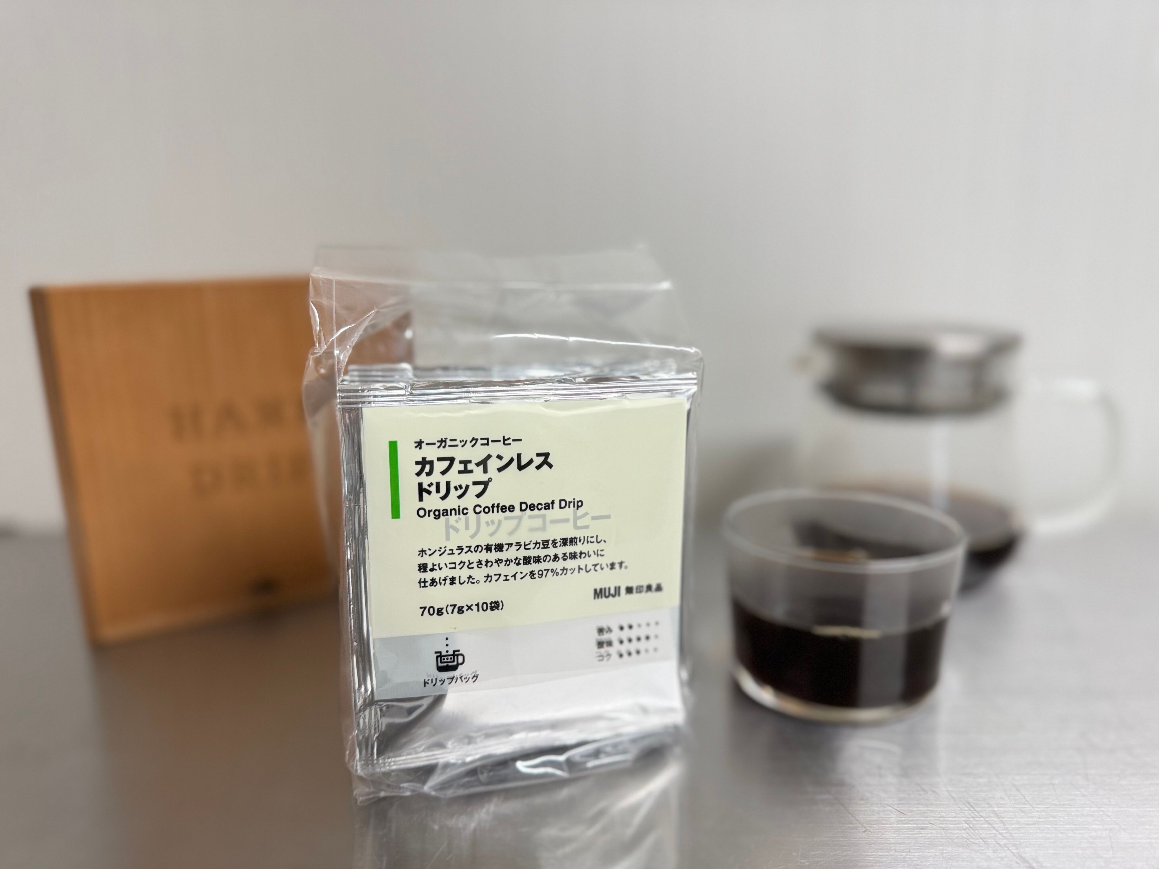 3．オーガニックコーヒー カフェインレス ドリップ