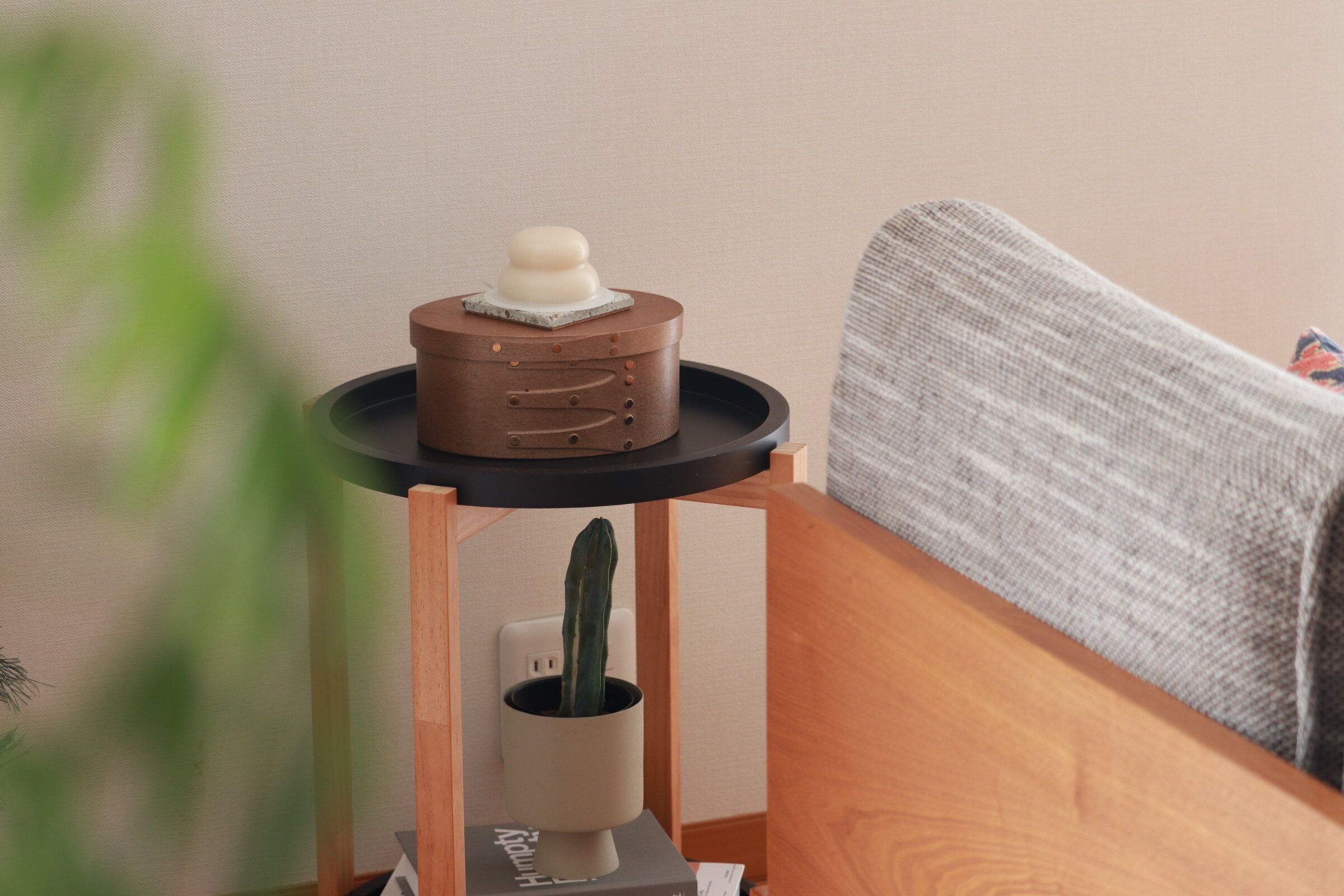 【3COINS】出しっぱなしでOK！収納にもディスプレイにもなるスリコの木製フタ付き収納ボックス