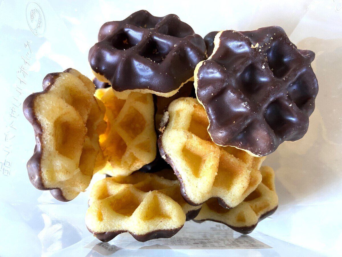 ミニサイズのワッフル