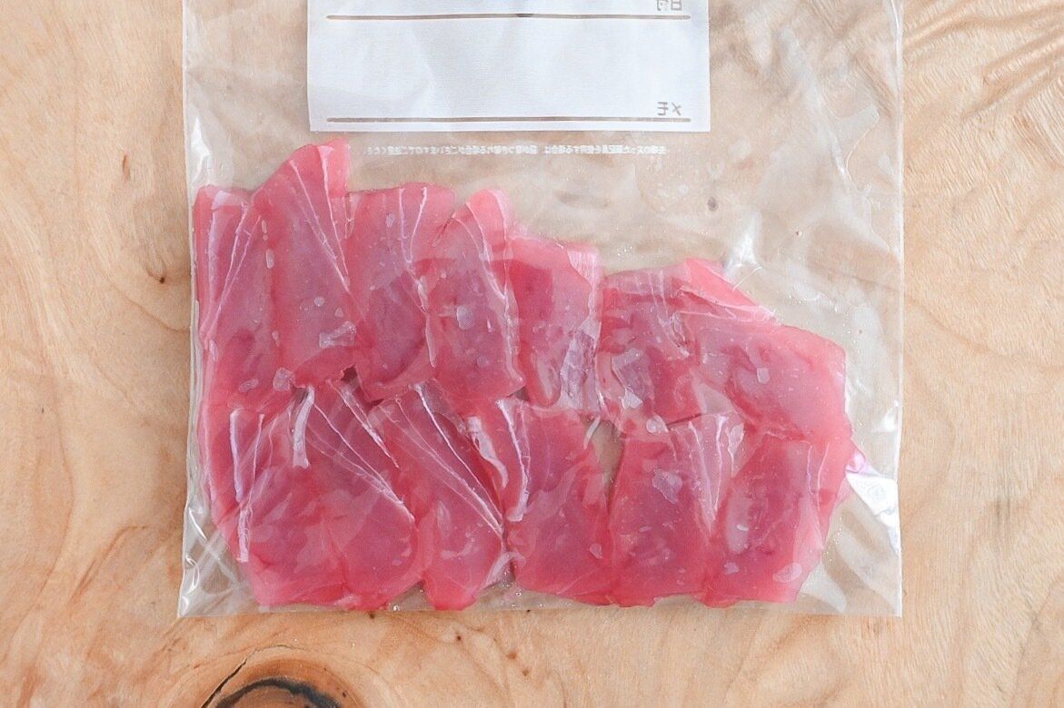 刺身の冷凍保存