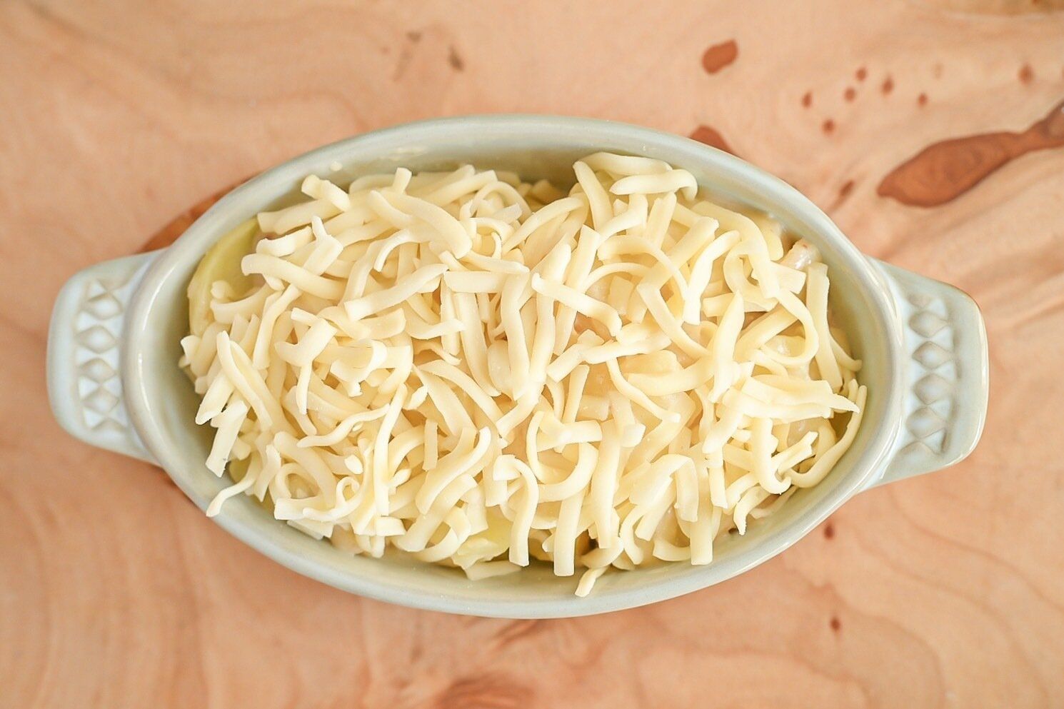 加熱前のグラタン