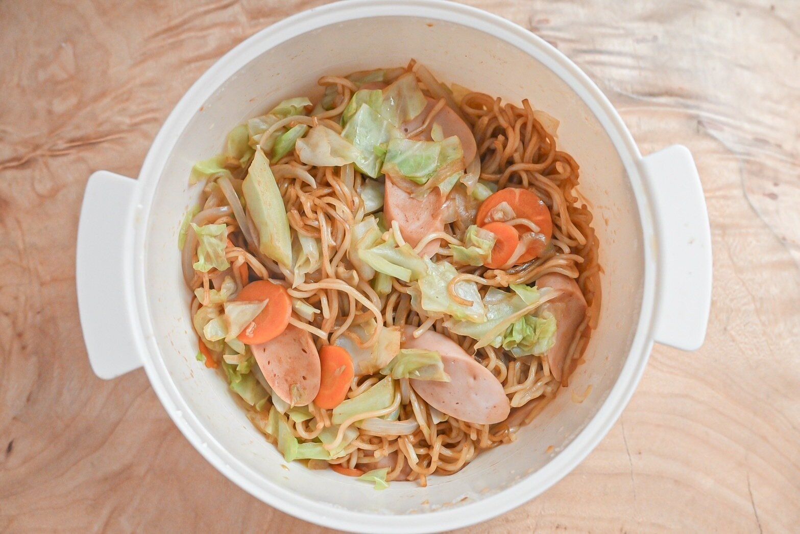 完成した焼きそば