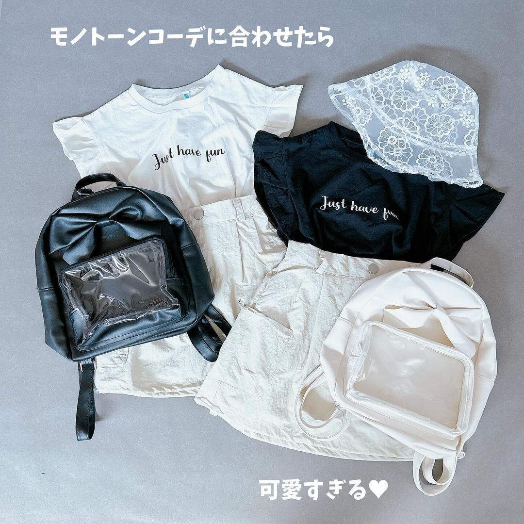 【ダイソー】モノトーンコーデと合わせたら可愛さ最強!