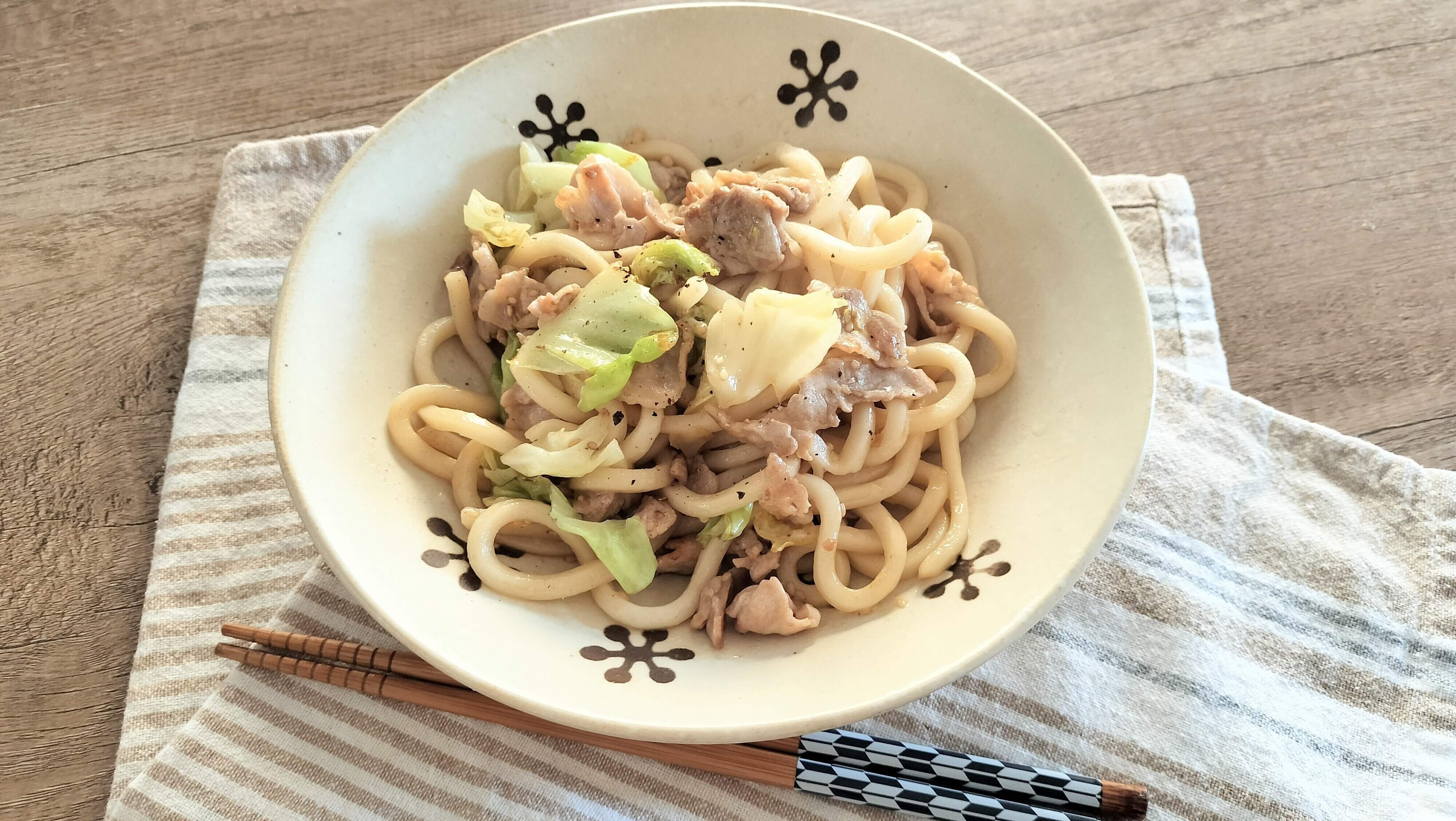 旨たれ焼きうどん