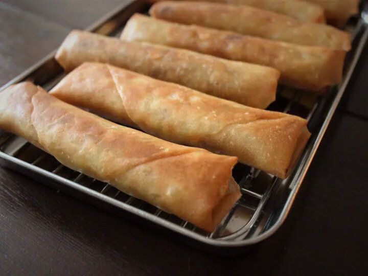 とうもろこし×カレーのパリパリ春巻き