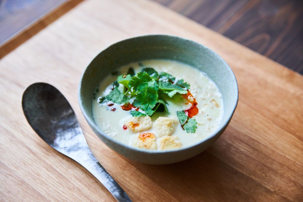 にごり酢で鹹豆漿