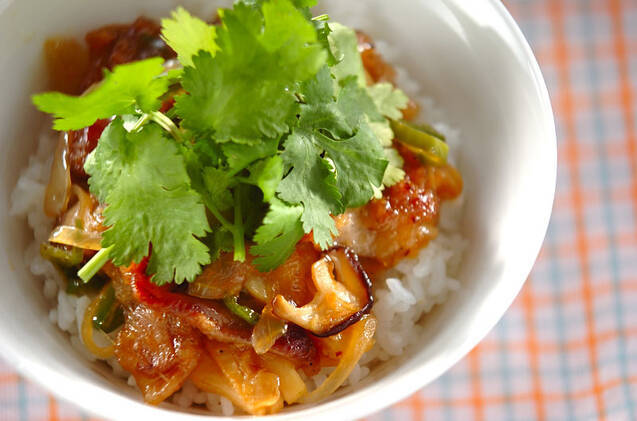 照り焼き中華ポーク丼