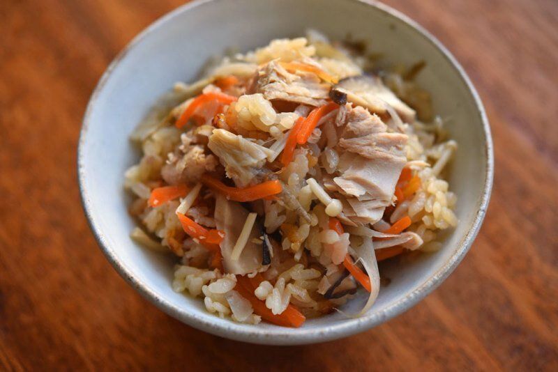 ツナ入り五目炊き込みご飯