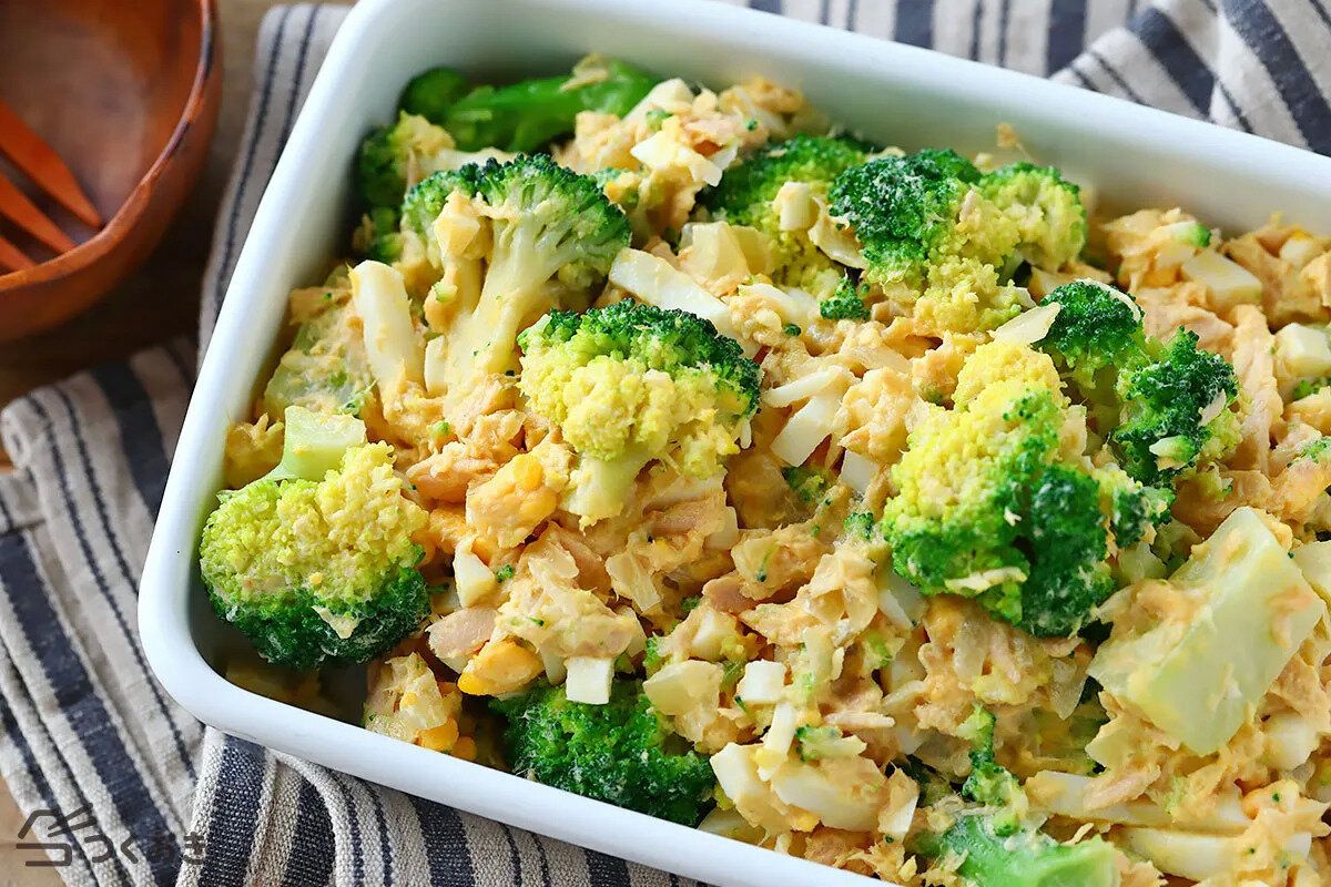 ブロッコリーのツナマヨたまごサラダ