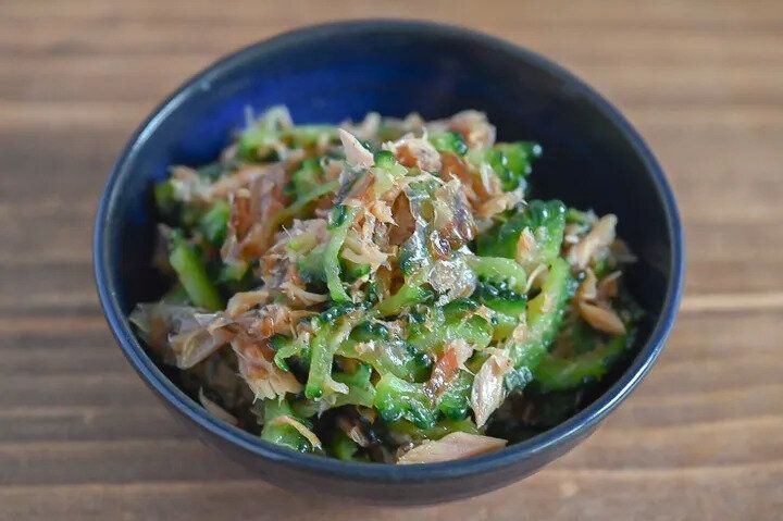 ゴーヤとツナ缶のおかか和え