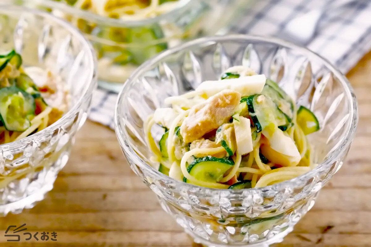 ツナときゅうりのスパサラ