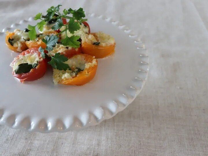 カプレーゼのパン粉焼き