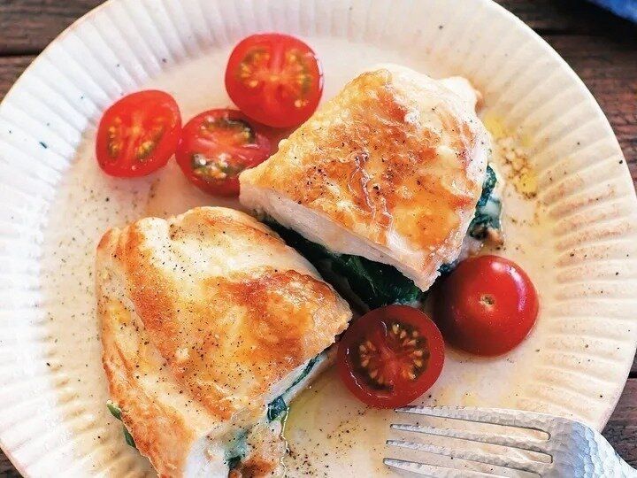 チキンのほうれん草チーズ焼き