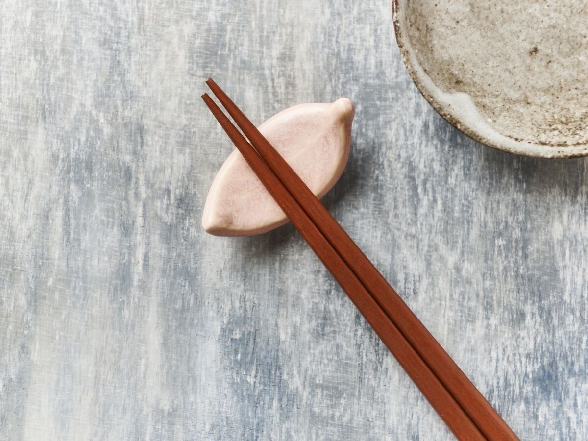 葉っぱの形の箸置き