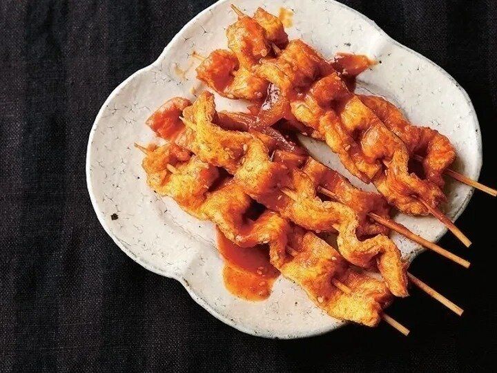 油揚げ串のコチュジャン煮