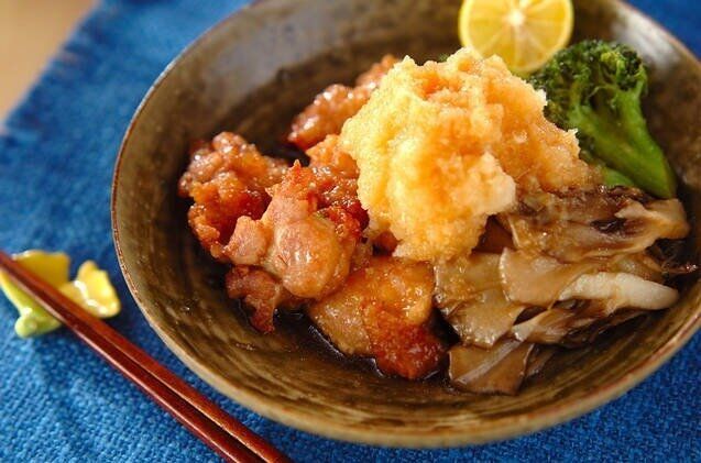 揚げ鶏おろしのせ