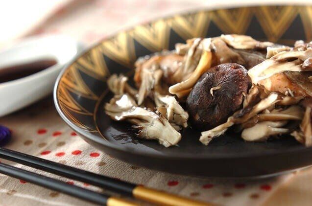 鮭ときのこのレンジ蒸し