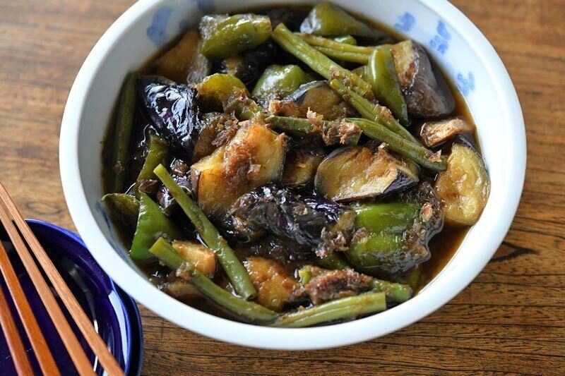 なすとピーマンの直煮