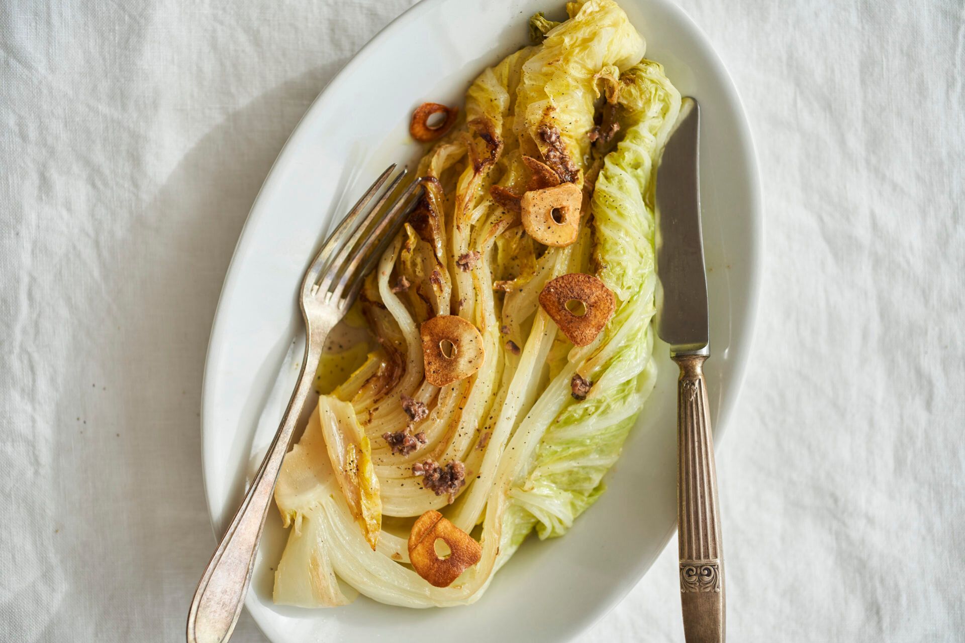 アンチョビ白菜ステーキ