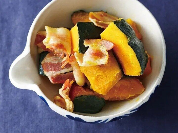 かぼちゃとベーコンのバター煮