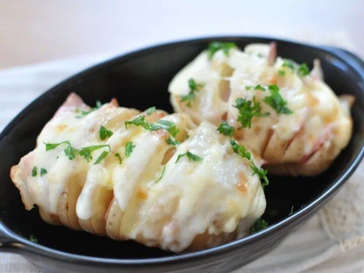 ベーコン入りハッセルバックポテト