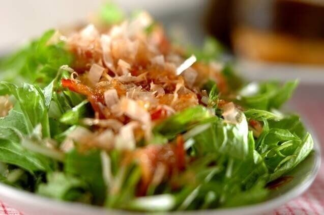 ベーコンおかかサラダ