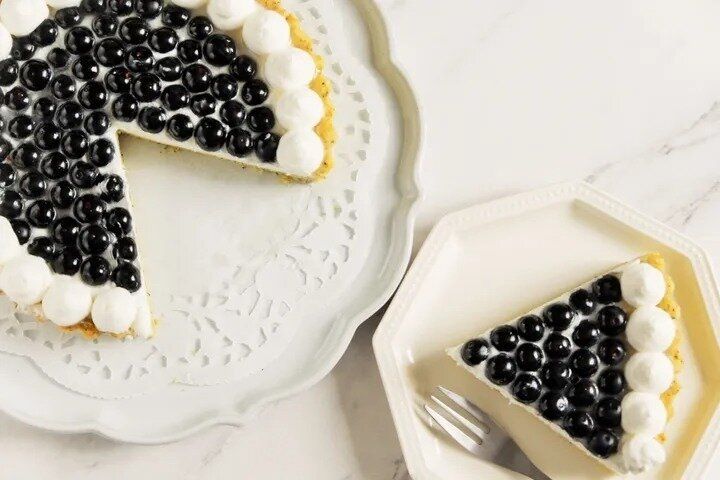 ヨーグルトクリームのブルーベリータルト