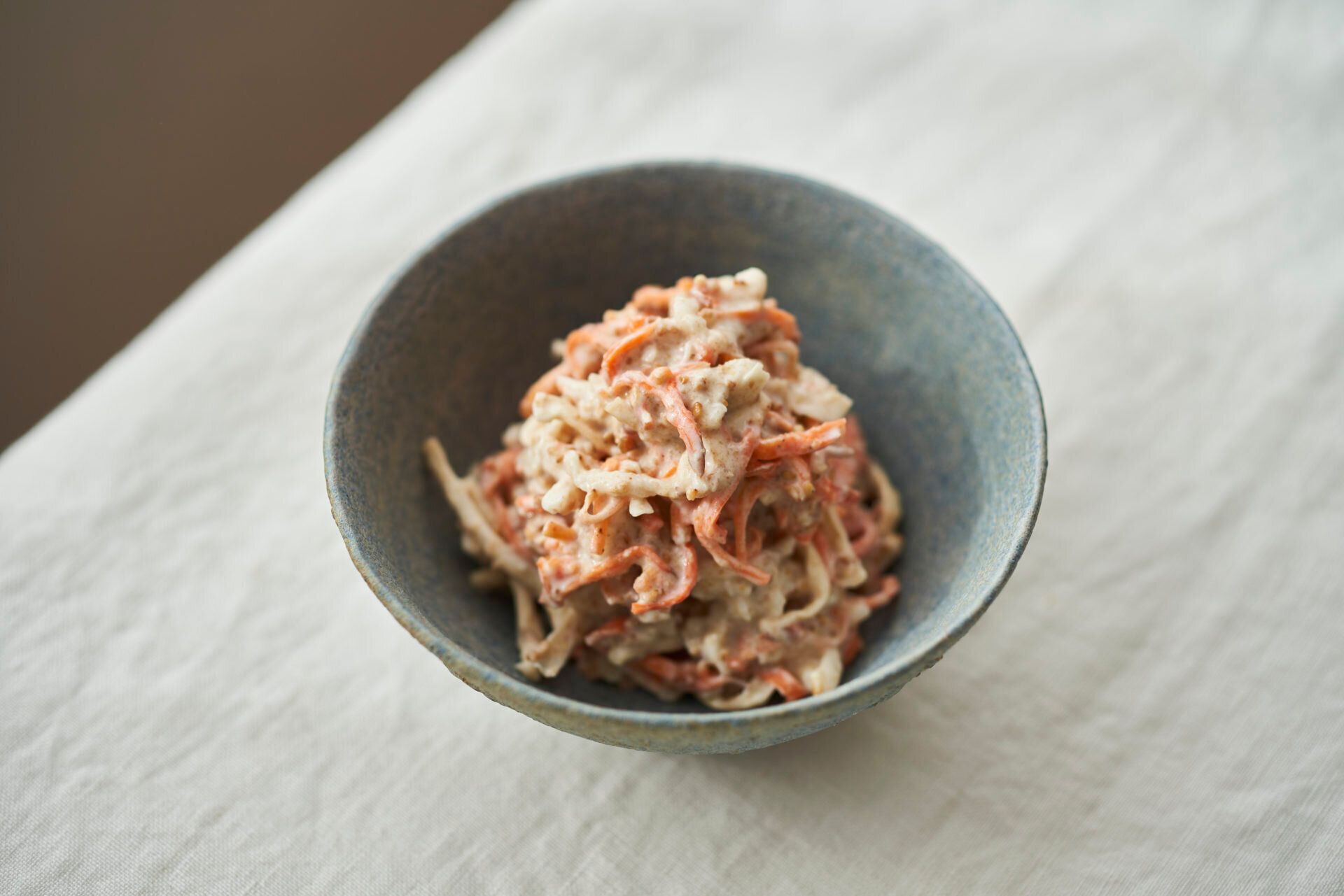 切り干し大根のヨーグルトごまサラダ