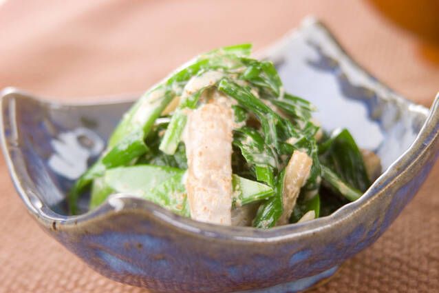 ニラと新ゴボウのマヨ和え