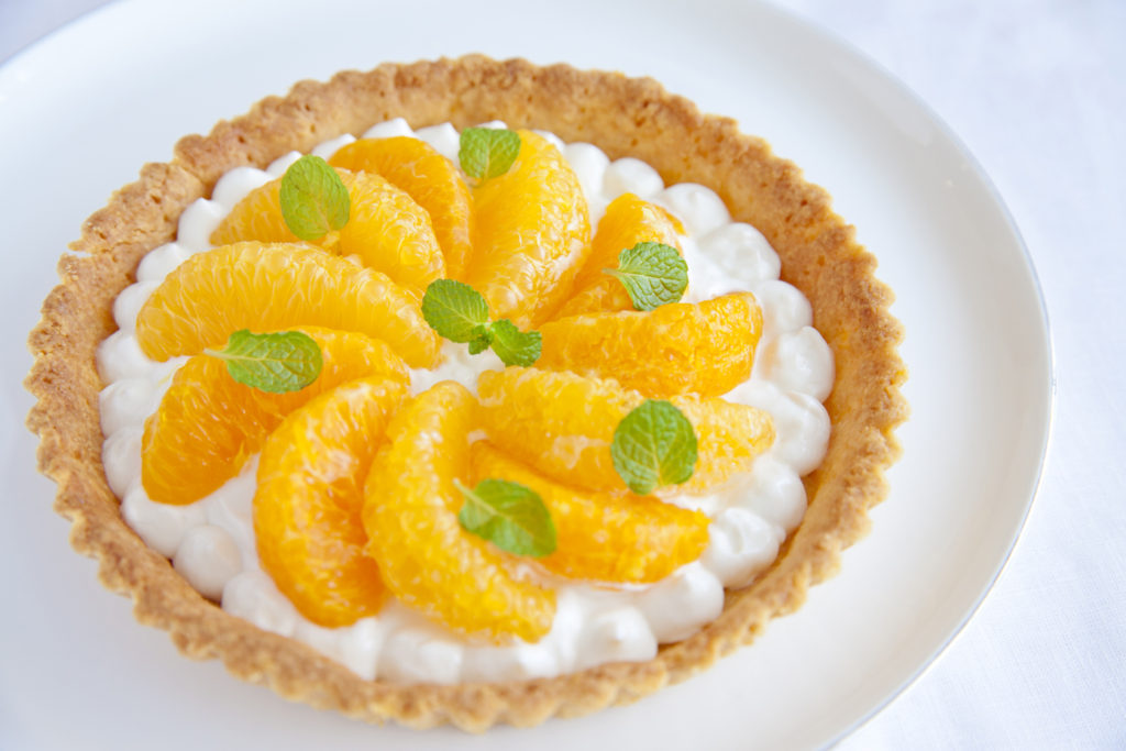 ヘルシーな柑橘タルト