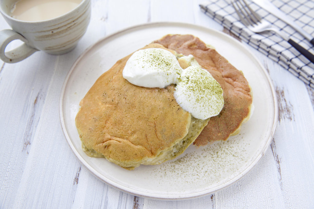 柿茶のふわふわパンケーキ